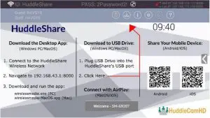 HuddleShare interface