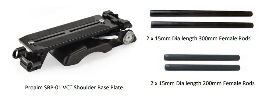 PROAIM P-SBP-01 VCT Universal Shoulder Base Plate - overview