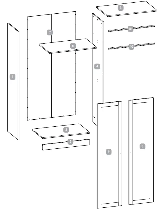 Silver Cross Bromley Wardrobe FIG (2)