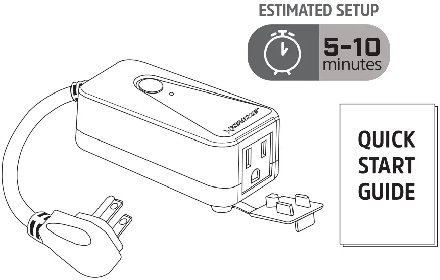 XTREME XWS7 2002 BLK Smart WiFi Outdoor Plug - Fig 1