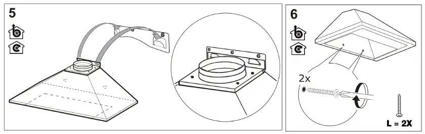 FORNO FRHWM5002-30 30 Inch Pyramid Range Hood - 14
