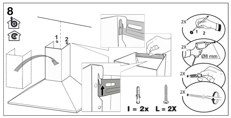FORNO FRHWM5002-30 30 Inch Pyramid Range Hood - 16