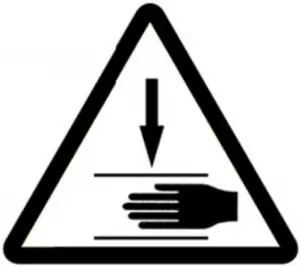Warning - Pinch point