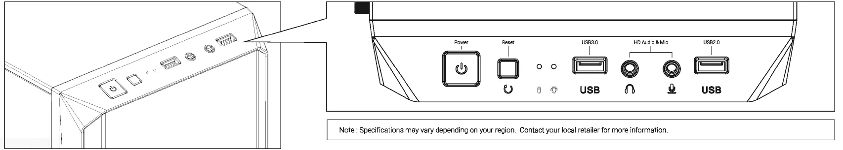 AeroCool CS-107 Mini Mid Tower Case 10