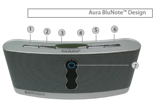 Spracht Aura BluNote Portable Wireless Speaker System-1