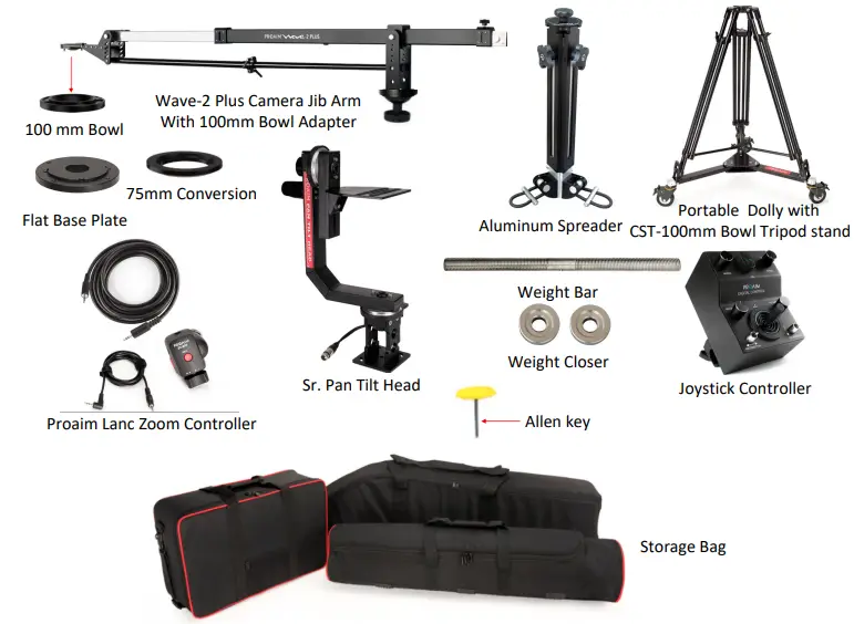 PROAIM P-WV-2PL-PP Wave-2 Camera Jib Crane-FIG2