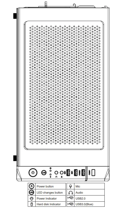 AZZA CSAZ-130 NOIR Micro-ATX Case - Figure 2