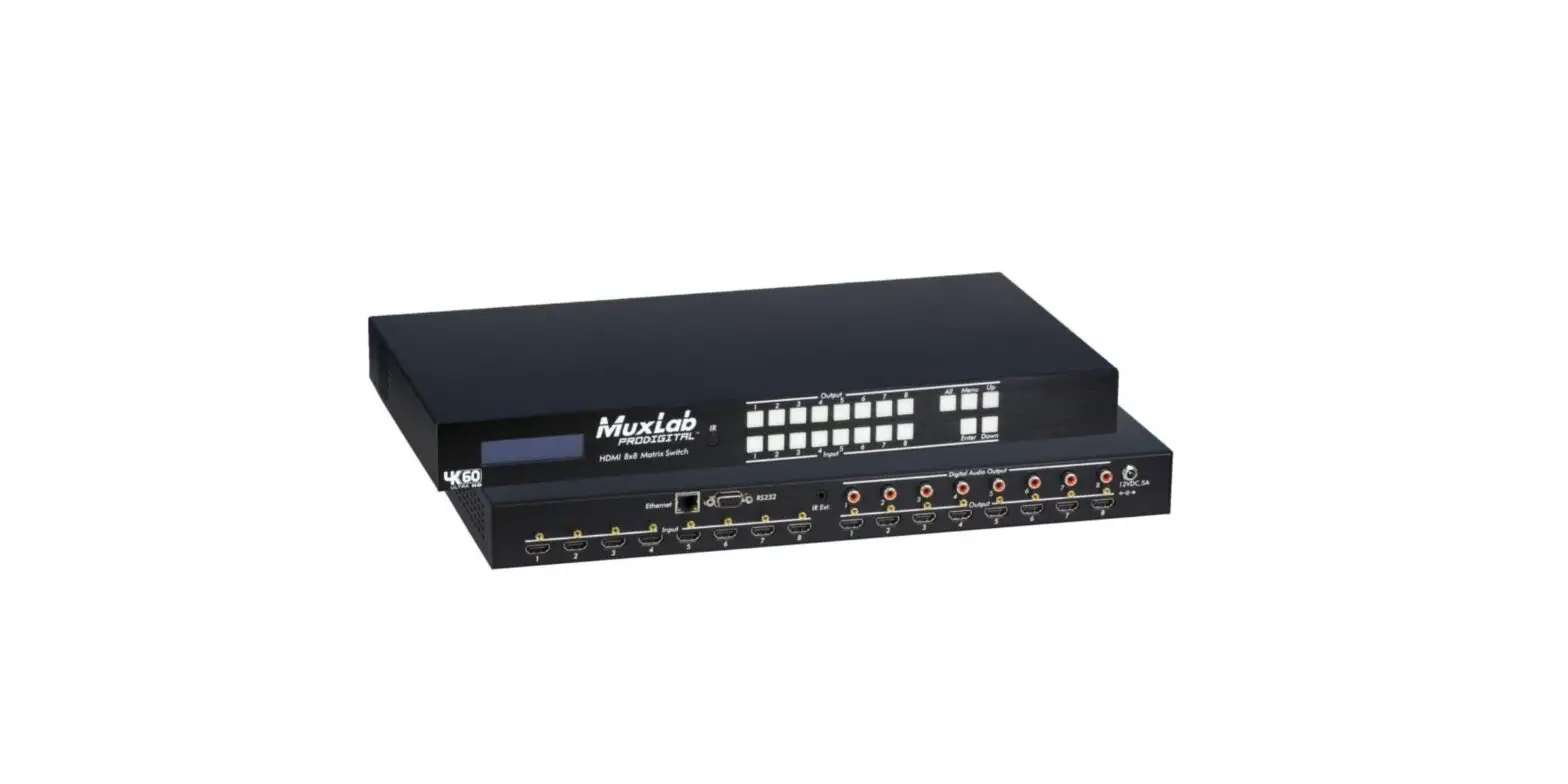 Muxlab 500443 Hdmi 8x8 Matrix Switch User Manual