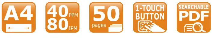 plustek PL4080 SmartOffice Document Scanner -A4