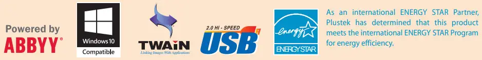 plustek PL4080 SmartOffice Document Scanner -ABBYY