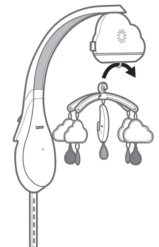 Fisher-Price GRP99 Calming Clouds Mobile Soother Crib Toy - Fig 5