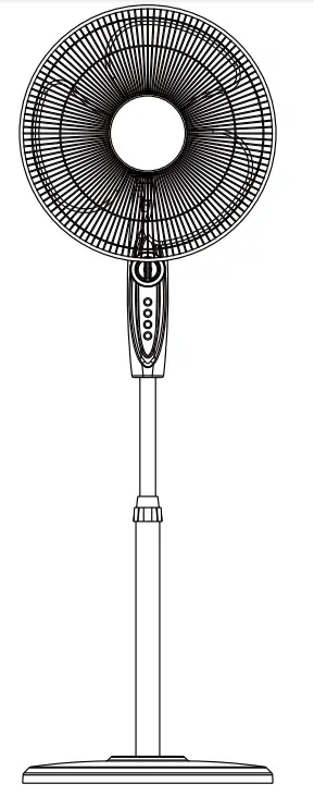 NOVA LIFE 85312-000-71 16 inch 3 Speed Stand Fan