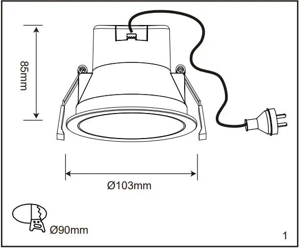 ROBUS RCS8CCT4-01 Selectable LED A01