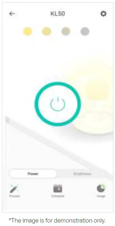 tp-link KL50 Kasa Filament Smart Bulb User Guide - Smart Bulb Page