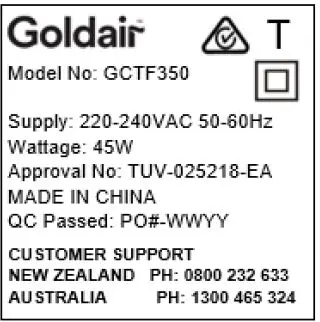 Goldair-GCTF350-81cm-Electronic-Tower-Fan-fig-1