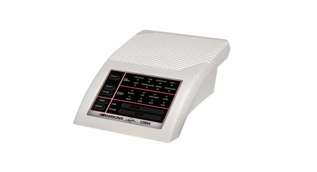Marpac Marsona 1250 Programmable Sound Conditioner User Manual
