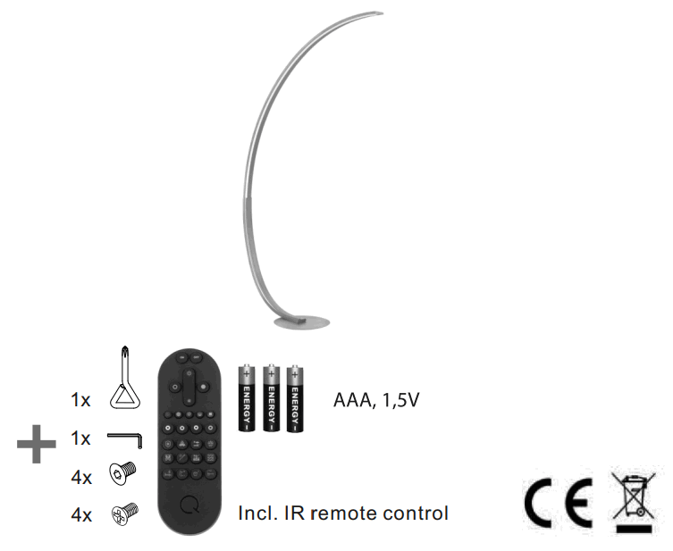 Paul Neuhaus 835775 Q VITO LED Pendant Light Smart Home - remote control