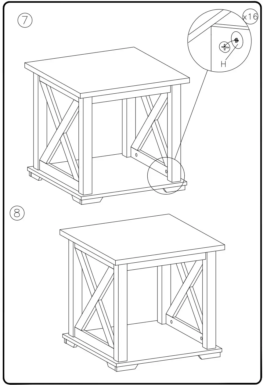 ASHLEY T287-2 Furniture Dorrinson Square End Table - Figure 5