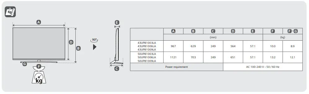 LG 43UP81003LA UP81 Series 55 inch Smart UHD TV - 4
