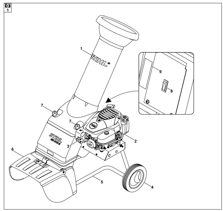 STIHL GH 370 S Powerful Petrol Shredder - Fig