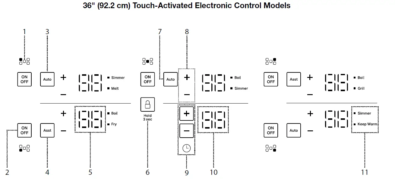 KitchenAid KCIG556JBL 36 Inch (92.2 CM) Touch Activated Electronic Induction Cooktop 3