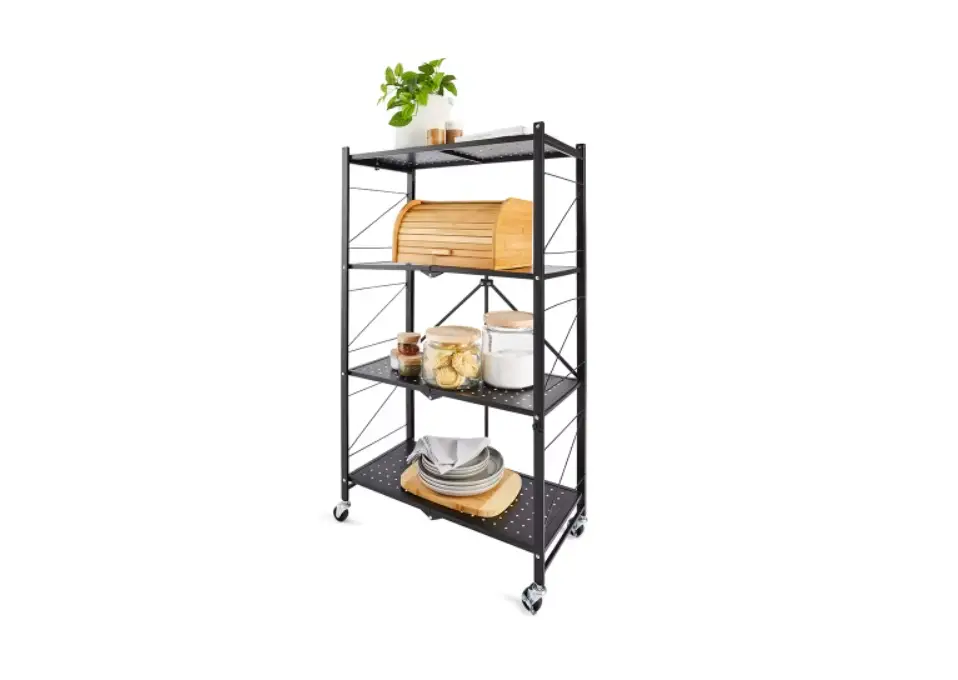 Kmart 43233410 4 Tier Foldable Metal Shelf Instruction Manual
