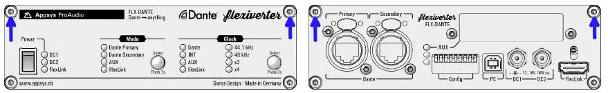 Appsys-Flexiverter-Dante 64x64-channel format-converter for Dante-15