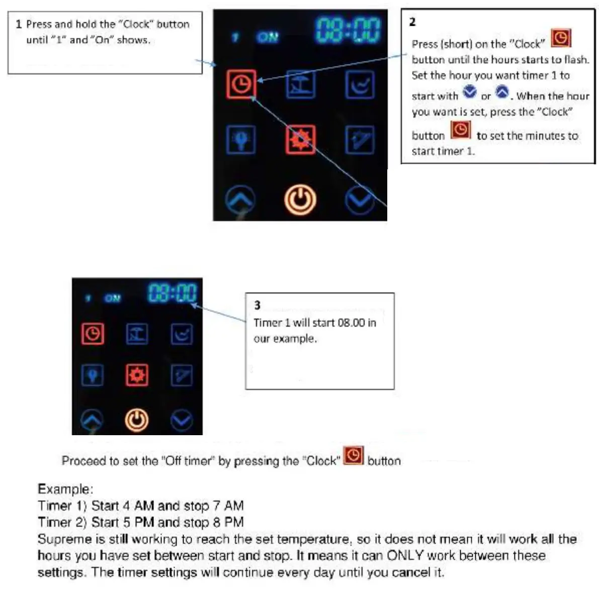 INDOL 300A+ Boiler with Heat Pump - HOW TO SET THE TIMER