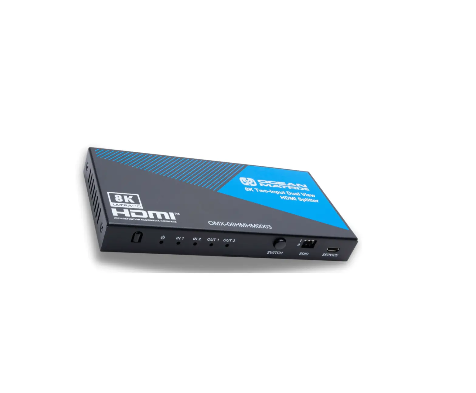 Ocean Matrix Omx-06hmh0003 8k Hdmi 2.1 And Hdcp 2.3 Compliant Hdmi 2x1x2 Splitter-switcher User Manual