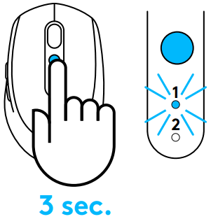logitech M585 M590 Silent Wireless Mouse - Connecting to 2 systems 1