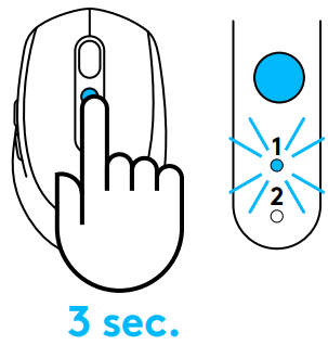 logitech M585 M590 Silent Wireless Mouse - Unifying USB receiver 3