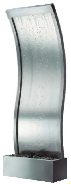 XBRAND FT10043 72 Inch Mirror Water Fountain Steel Indoor 1