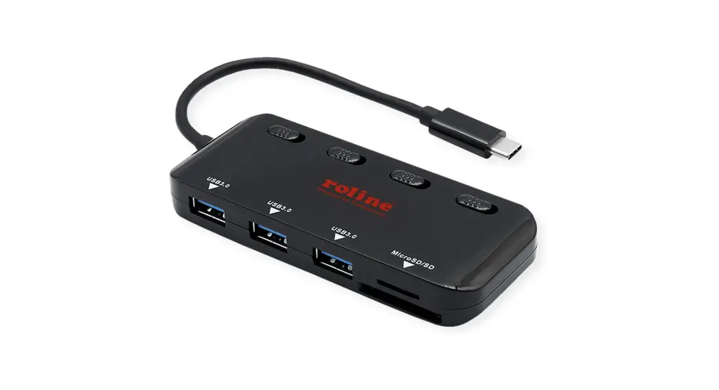 Secomp 14.02.5059 Usb 3.2 Gen1 Type C 3-port Hub Card Reader Switchable User Manual
