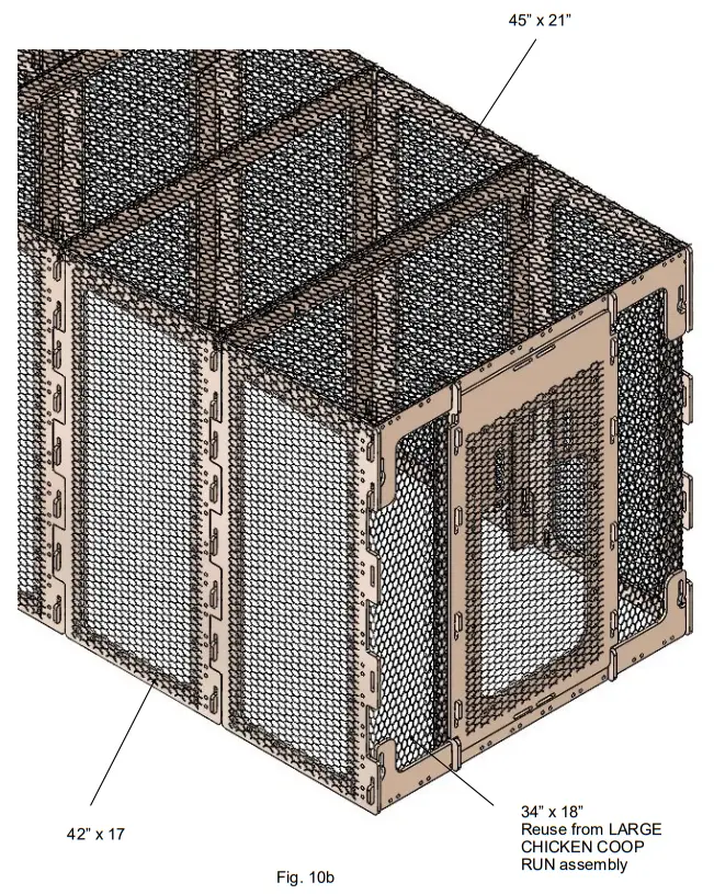 SNAP LOCK Large Coop Run Extension Kit - Step10