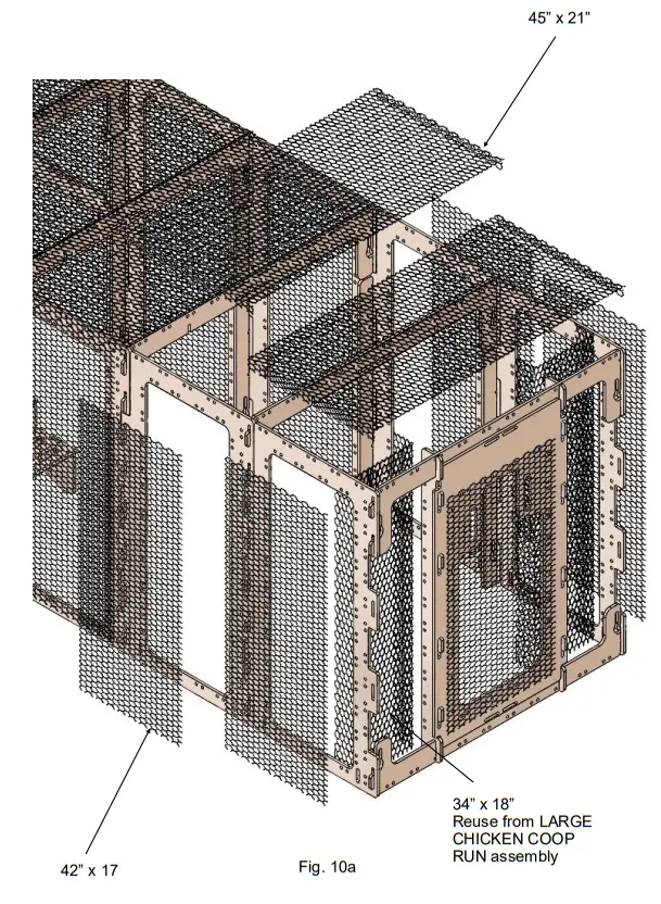 SNAP LOCK Large Coop Run Extension Kit - Step9