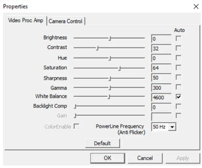 ArduCam B0357 Varifocal USB Camera Module - Camera control