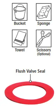 Fluidmaster K-400A-023 Mansfield Toilet Fill Valve and Flush Valve Seal Repair Kit - 2