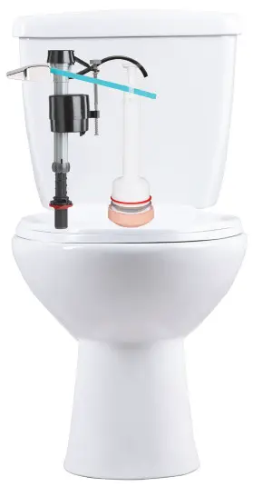 Fluidmaster K-400A-023 Mansfield Toilet Fill Valve and Flush Valve Seal Repair Kit