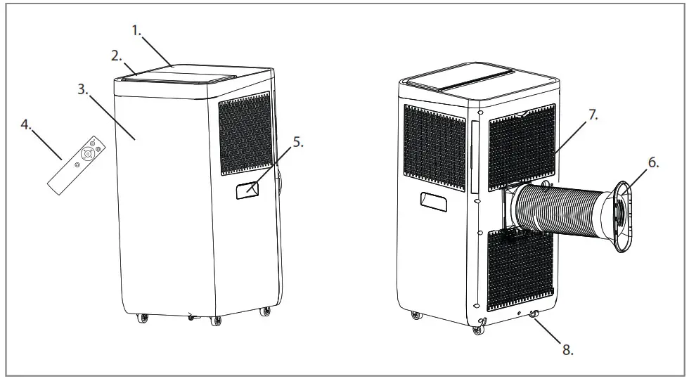 Woods WAC903G AC Milan Silent 9K Air Conditioner - Operating Instructions C