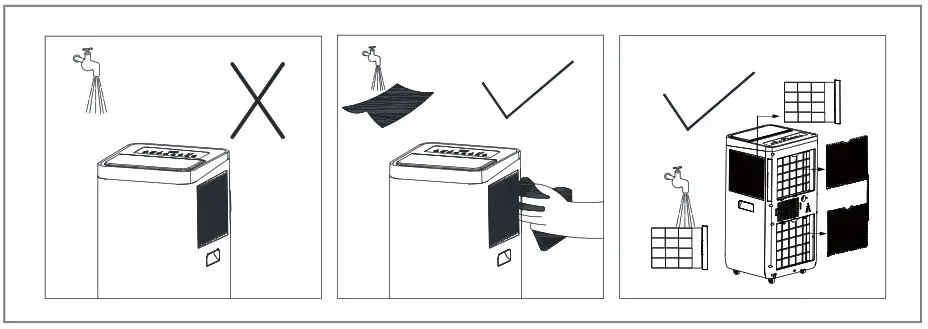 Woods WAC903G AC Milan Silent 9K Air Conditioner - Operating Instructions F