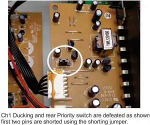 Dedicated CH1 Mic/Line Ducking and Rear Priority Switch Function