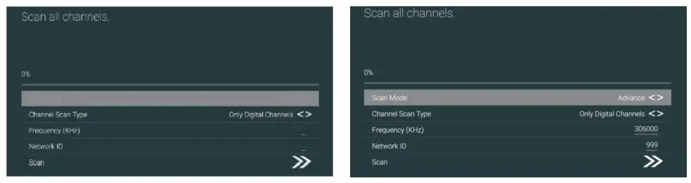 ALLVIEW 50ePlay6100-U 4K Ultra HD Smart TV Android User Guide - Enter Channel Scan