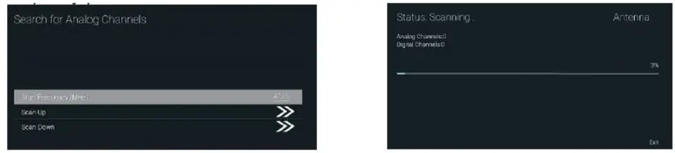 ALLVIEW 50ePlay6100-U 4K Ultra HD Smart TV Android User Guide - Analog Manual Scan