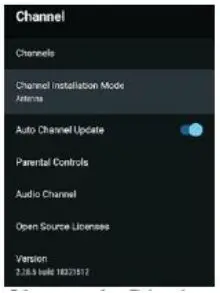 ALLVIEW 50ePlay6100-U 4K Ultra HD Smart TV Android User Guide - Channel