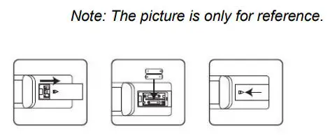 ALLVIEW 50ePlay6100-U 4K Ultra HD Smart TV Android User Guide - Install Remote Control Battery