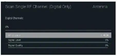 ALLVIEW 50ePlay6100-U 4K Ultra HD Smart TV Android User Guide - Single RF Scan