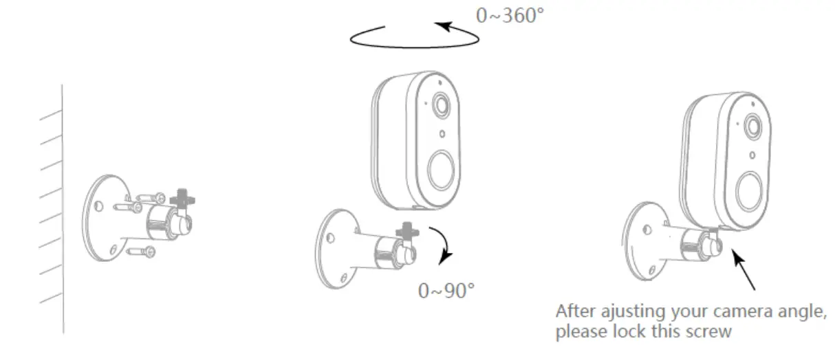 Kmart Snap 8S FULL HD Battery Wifi Outdoor Camera -Camera Installation