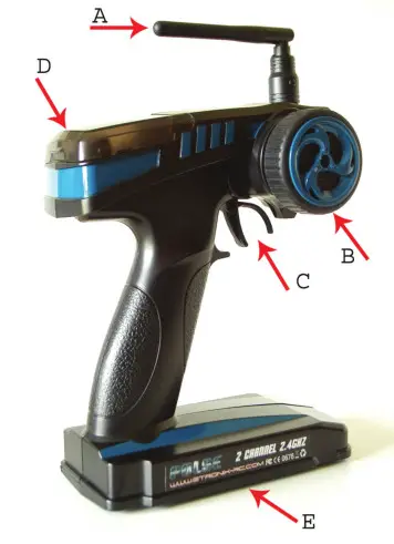 FTX5543 Vantage Carnage 1-10 4WD Brushless- ANSMITTER FEATURES