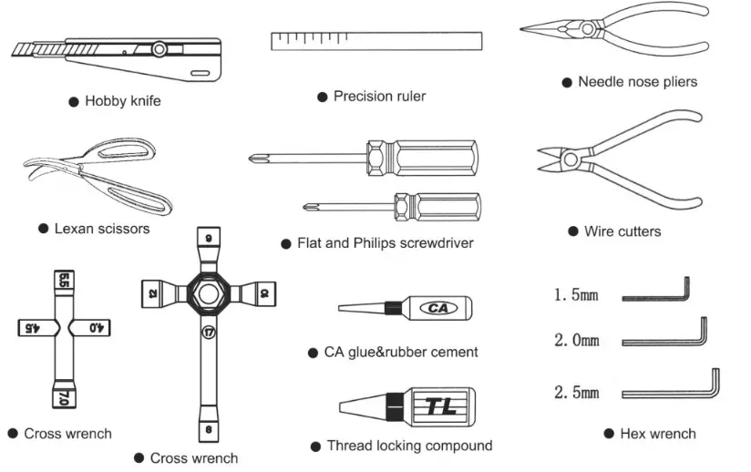 FTX5543 Vantage Carnage 1-10 4WD Brushless- TOOLS
