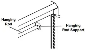 HARBOR FREIGHT 64353 16 Inch End Locke - Hanging Rod